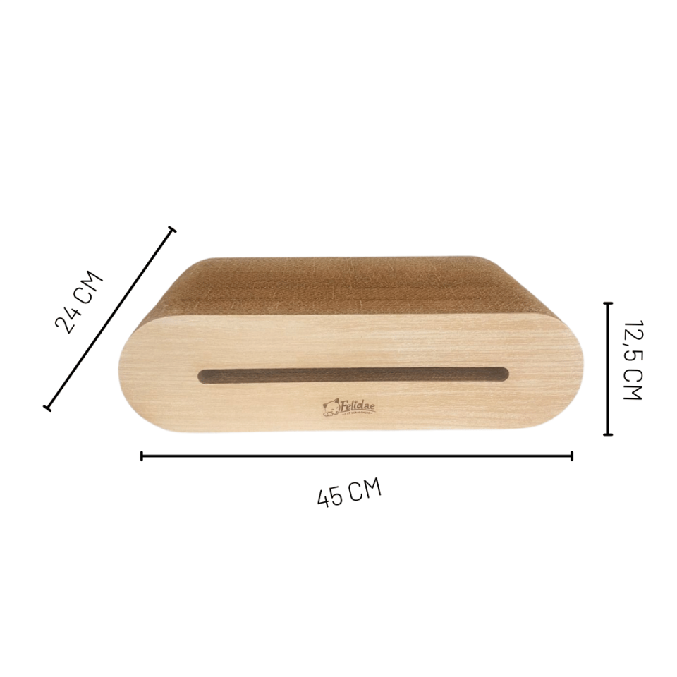 Oluklu Mukavva Kedi Tırmalama Kanepesi - Oval Tırmalama / (45X12,5X24CM) Medium - CS6 LW