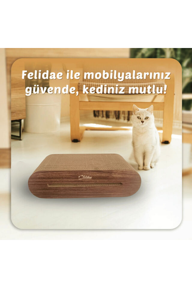 Oluklu Mukavva Kedi Tırmalama Kanepesi - Oval Tırmalama / (45X12,5X24CM) Medium - CS6 DW