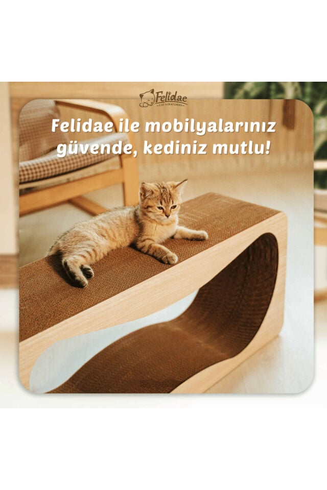 Oluklu Mukavva, Kedi Tırmalama Kanepesi – Yatay Tırmalama / (75X36X24CM) Xlarge - CS8 LW