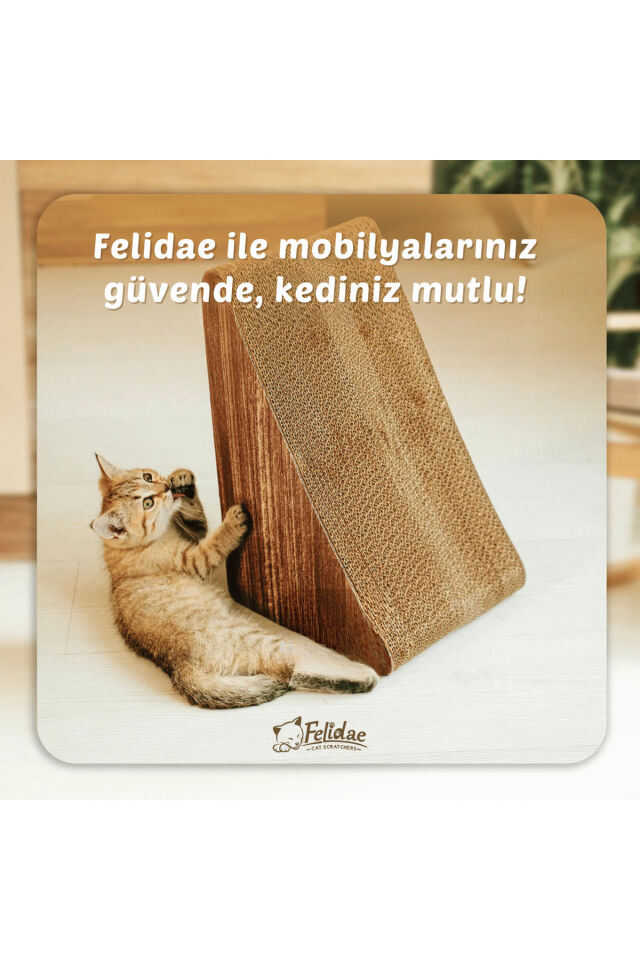 Oluklu Mukavva, Kedi Tırmalama Kanepesi – Dikey Tırmalama / (24X43X24CM) Small - CS7 DW