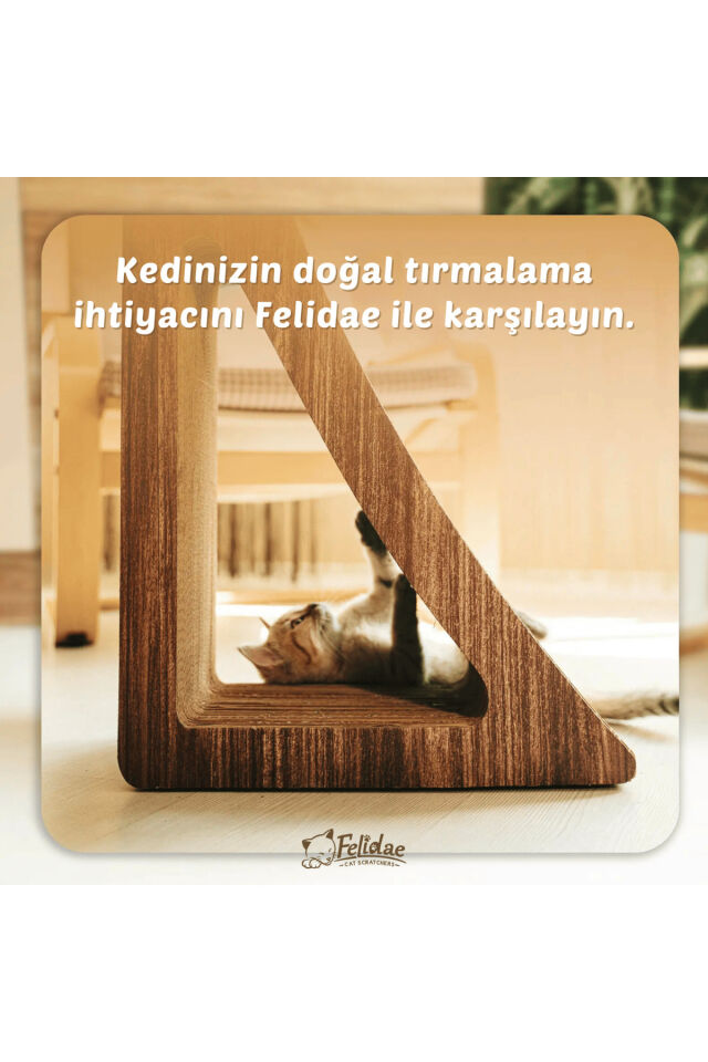 Oluklu Mukavva, Kedi Tırmalama Kanepesi – Dikey Tırmalama / (39X59X24CM) Large - CS7 DW