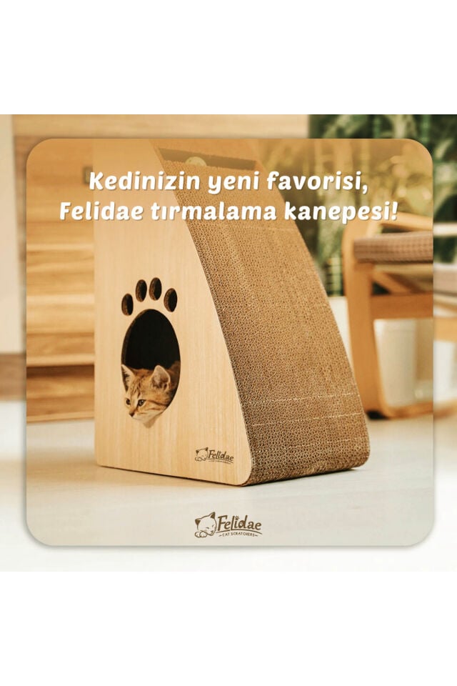 Oluklu Mukavva, Kedi Tırmalama Kanepesi – Dikey Tırmalama / (40X60X24CM) Xlarge - CS7 LW