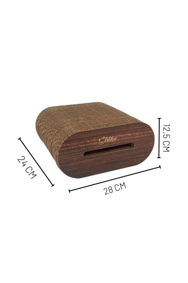 Oluklu Mukavva, Kedi Tırmalama Kanepesi – Oval Tırmalama / (28X12,5X24CM) Small - CS6 DW