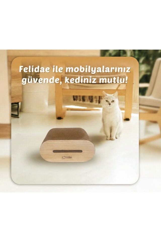 Oluklu Mukavva, Kedi Tırmalama Kanepesi – Oval Tırmalama / (28X12,5X24CM) Small - CS6 LW