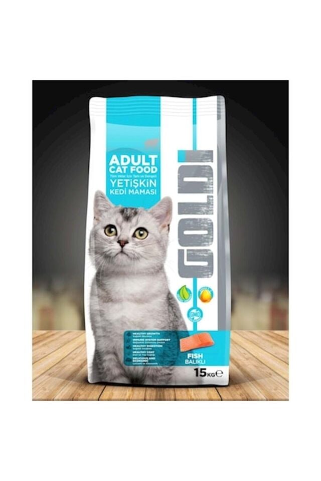 Goldi Balık Etli Kedi Maması 15 kg