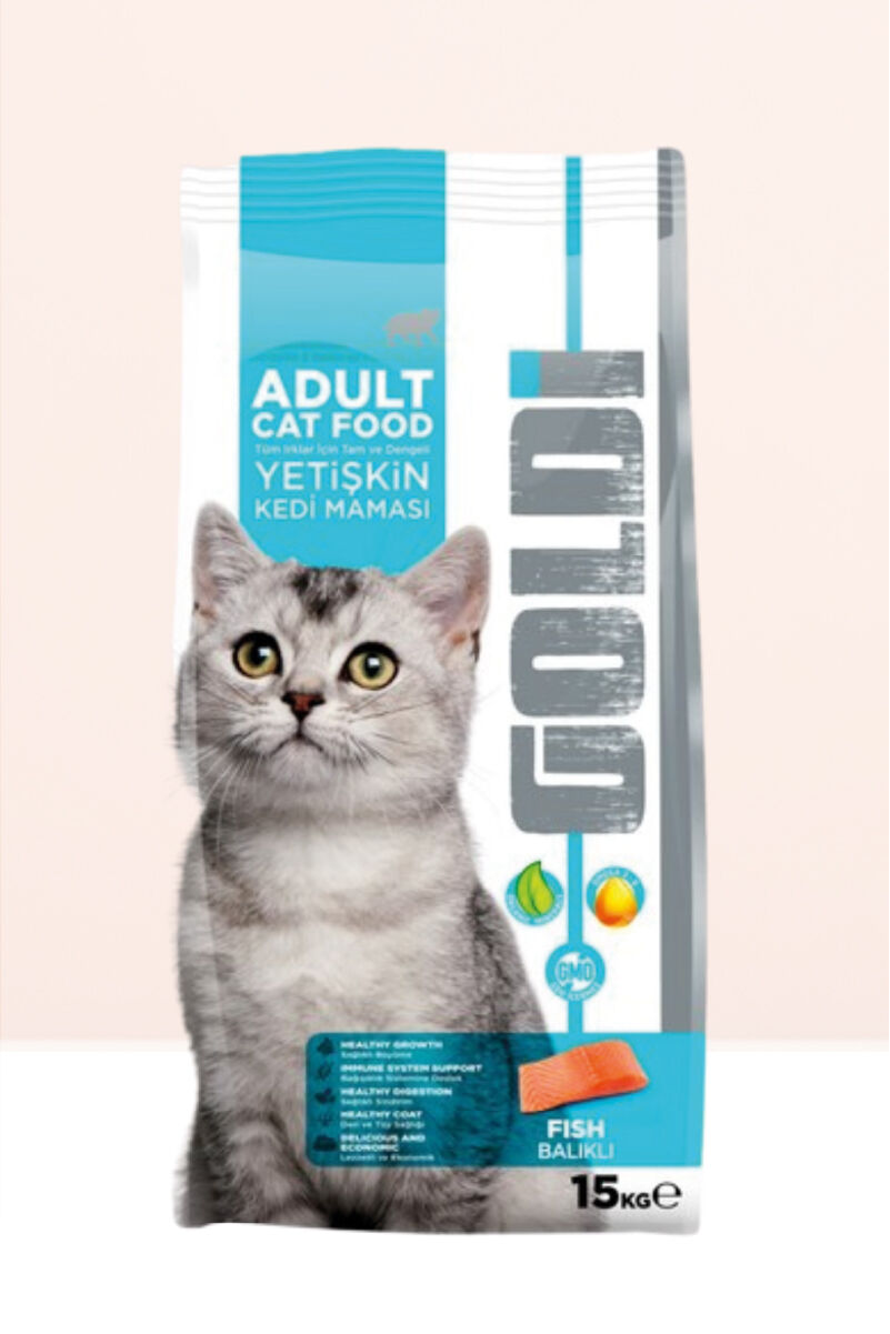 Goldi Balık Etli Kedi Maması 15 kg