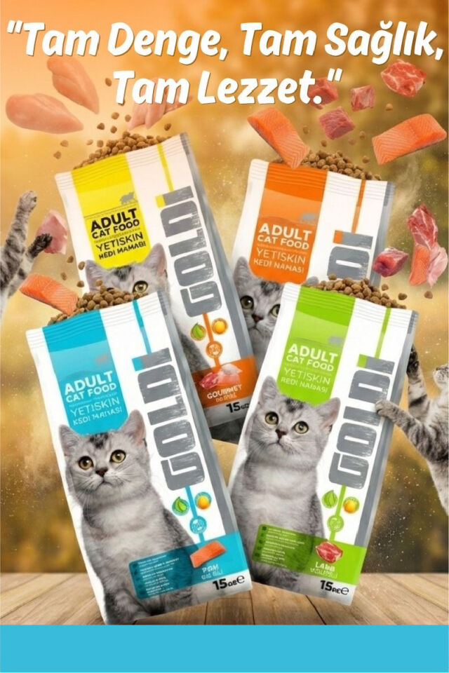 Goldi Balık Etli Kedi Maması 15 kg
