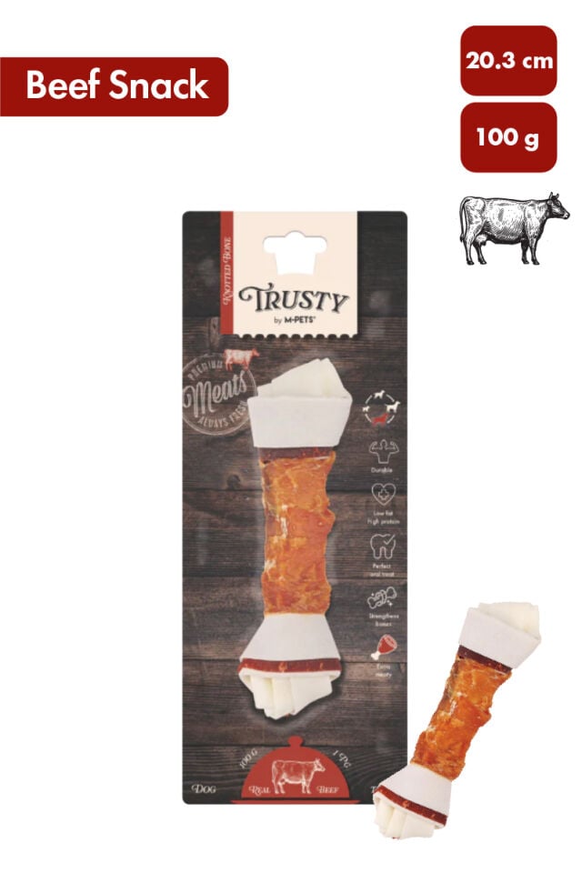M-PETS TRUSTY EXTRA BEEF DÜĞÜMLÜ KEMİK 100GR/20,3C