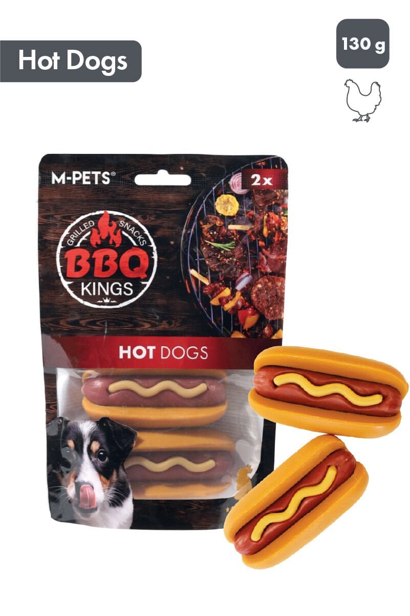 M-PETS BBQ KINGS HOT DOGS CHICKEN ÖDÜL 135GR