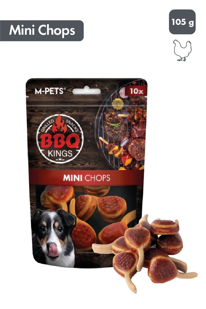 M-PETS BBQ KINGS MINI CHOPS CHICKEN ÖDÜL 135GR