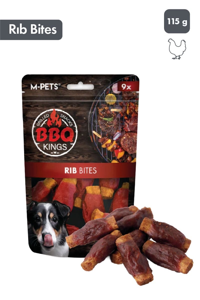 M-PETS BBQ KINGS RIB BITES CHICKEN ÖDÜL 115GR