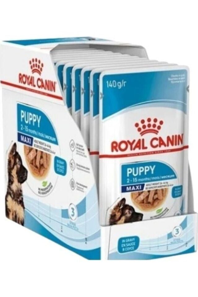 Maxi Puppy Yavru Köpek Yaş Maması 140 Gr x 10 Adet