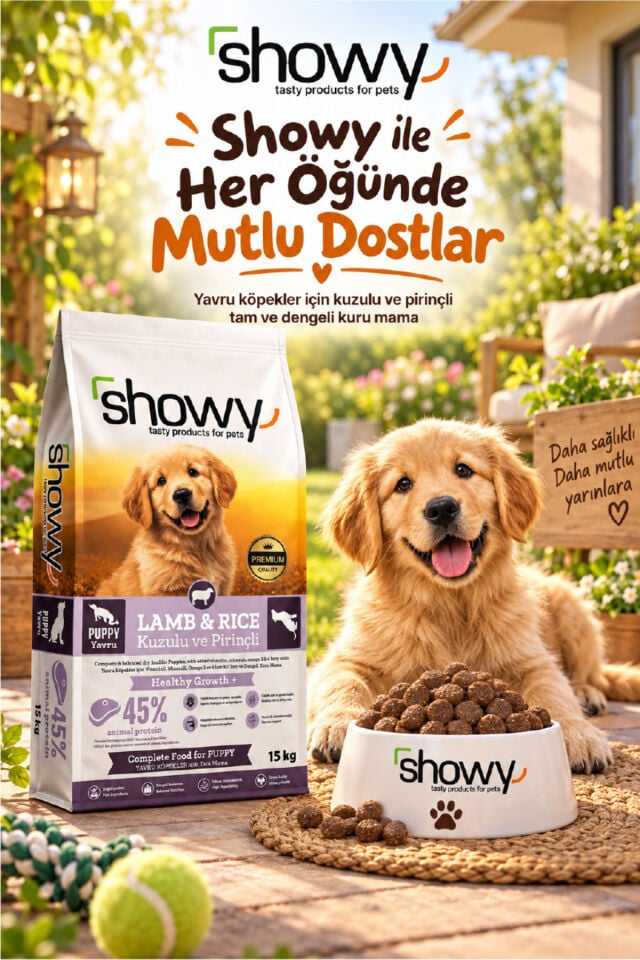 Puppy Lamb & Rice Kuzulu ve Pirinçli Yavru Köpek Maması 15 Kg – Tam ve Dengeli Kuru Mama