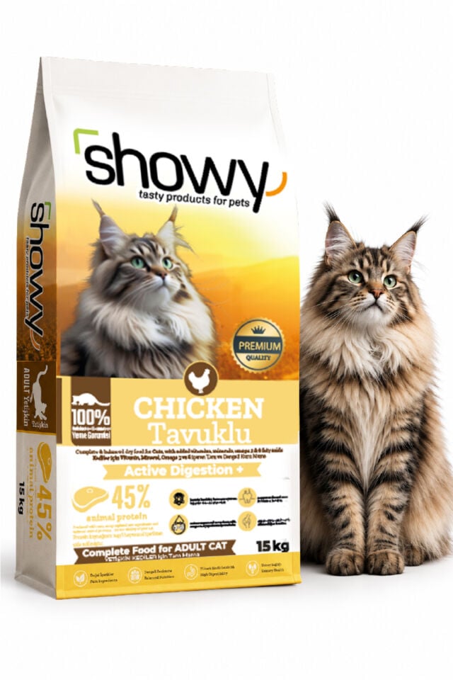 Chicken Tavuklu Yetişkin Kedi Kuru Maması 15 Kg – Tam ve Dengeli Mama