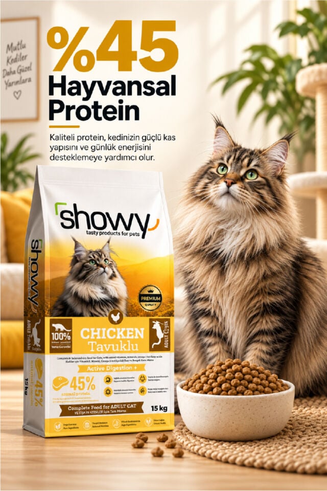 Chicken Tavuklu Yetişkin Kedi Kuru Maması 15 Kg – Tam ve Dengeli Mama