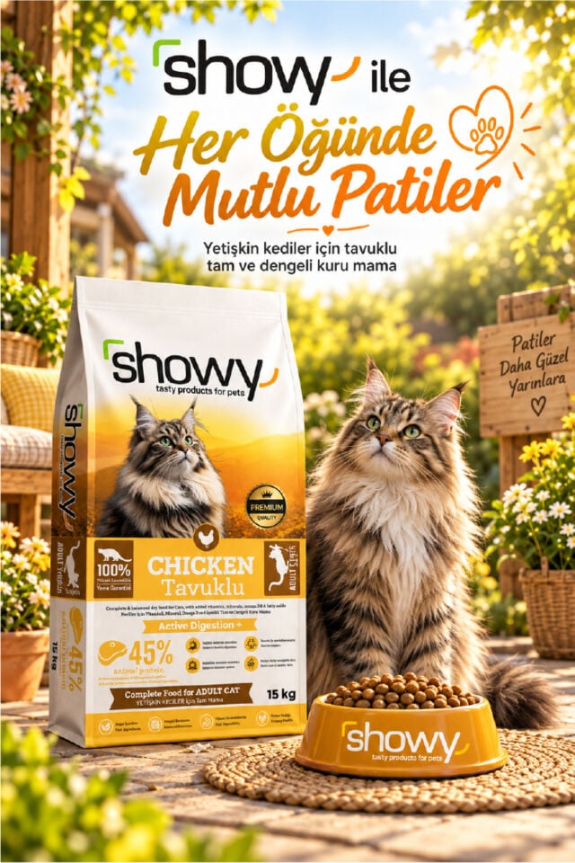 Chicken Tavuklu Yetişkin Kedi Kuru Maması 15 Kg – Tam ve Dengeli Mama