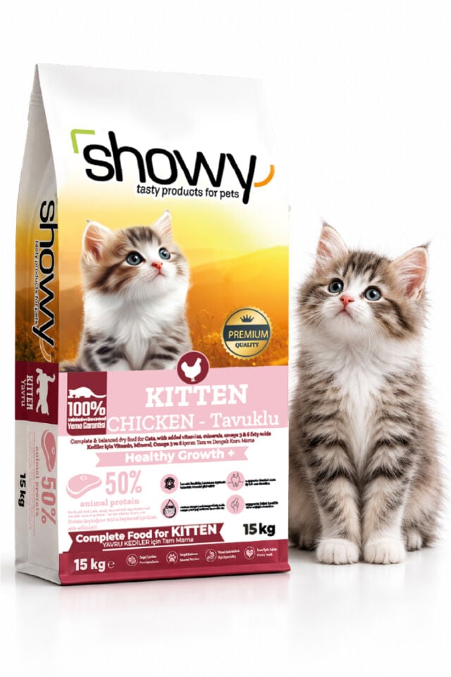 Kitten Tavuklu Yavru Kedi Kuru Maması 15 Kg | Healthy Growth+