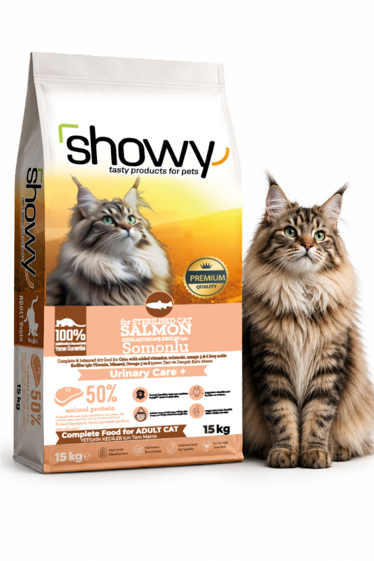 Salmon Somonlu Kısırlaştırılmış Yetişkin Kedi Kuru Maması 15 Kg