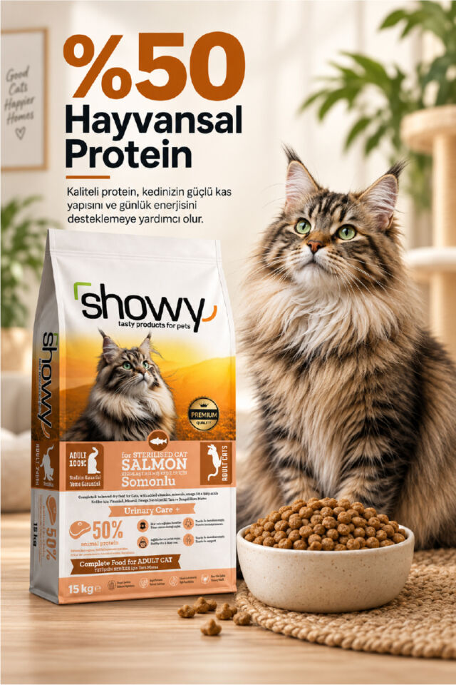 Salmon Somonlu Kısırlaştırılmış Yetişkin Kedi Kuru Maması 15 Kg
