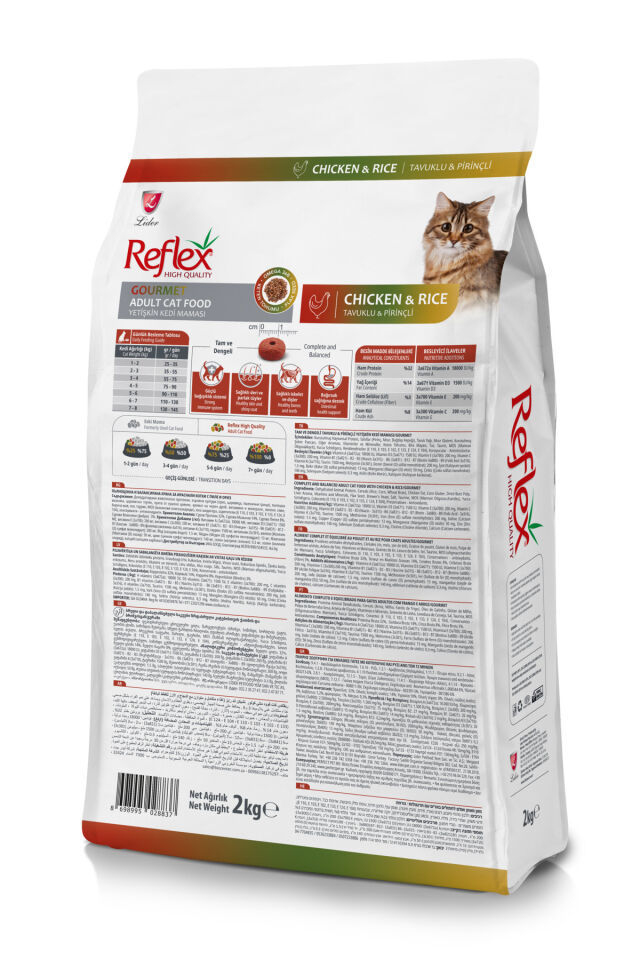 REFLEX RENKLİ YETİŞKİN KEDİ MAMASI 2 KG