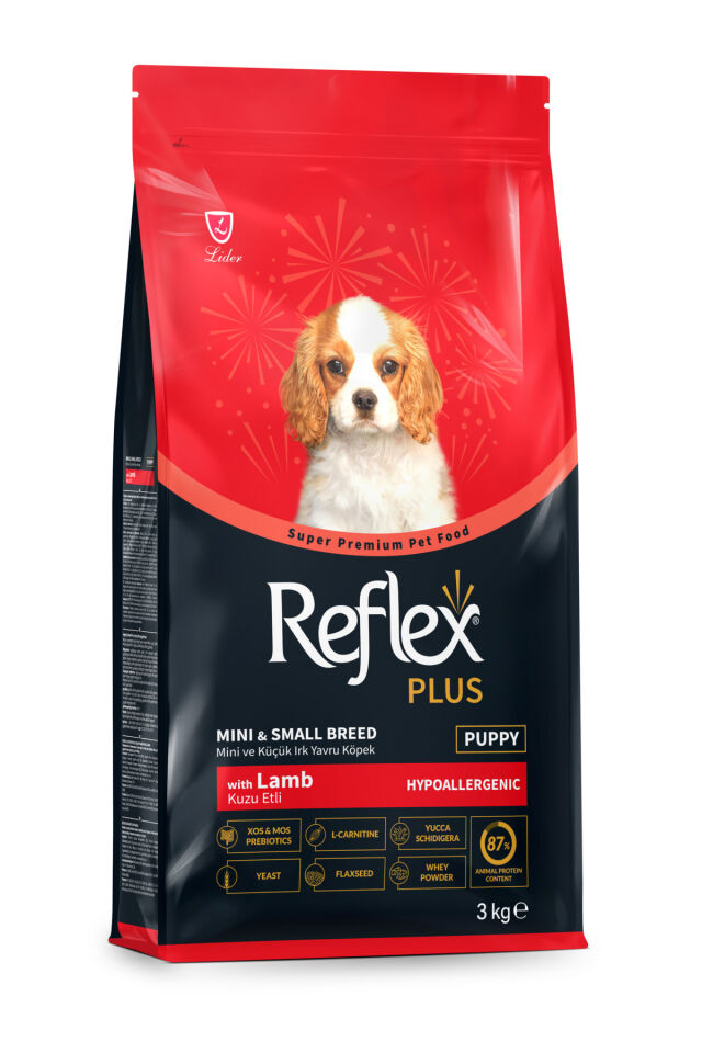 Plus Hipoalerjenik Mini ve Küçük Irklar için Kuzu Etli Yavru Köpek Maması 3 kg