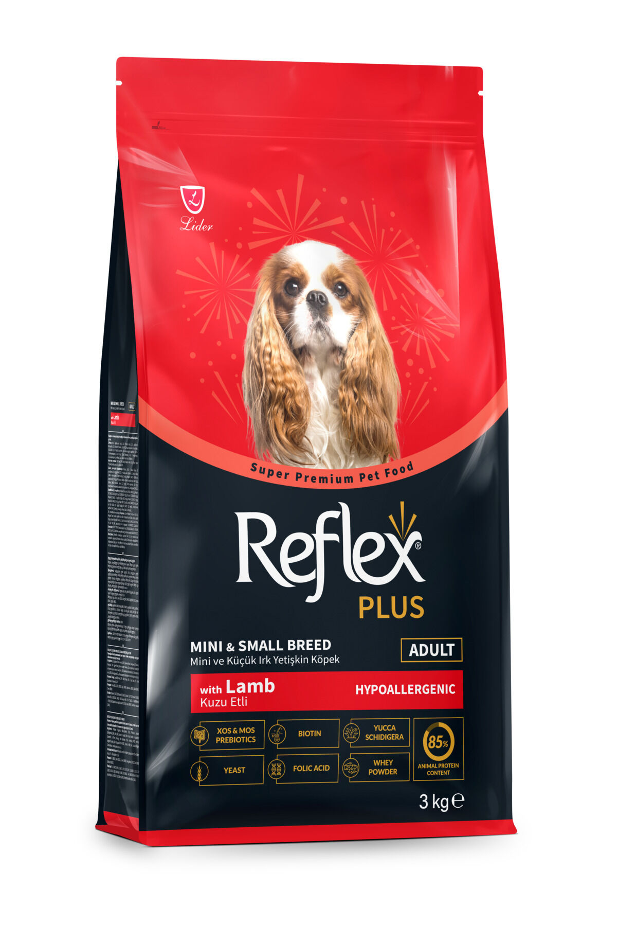 Plus Hypoallergenic Kuzu Etli Mini ve Küçük Irk Yetişkin Köpek Maması 3 Kg