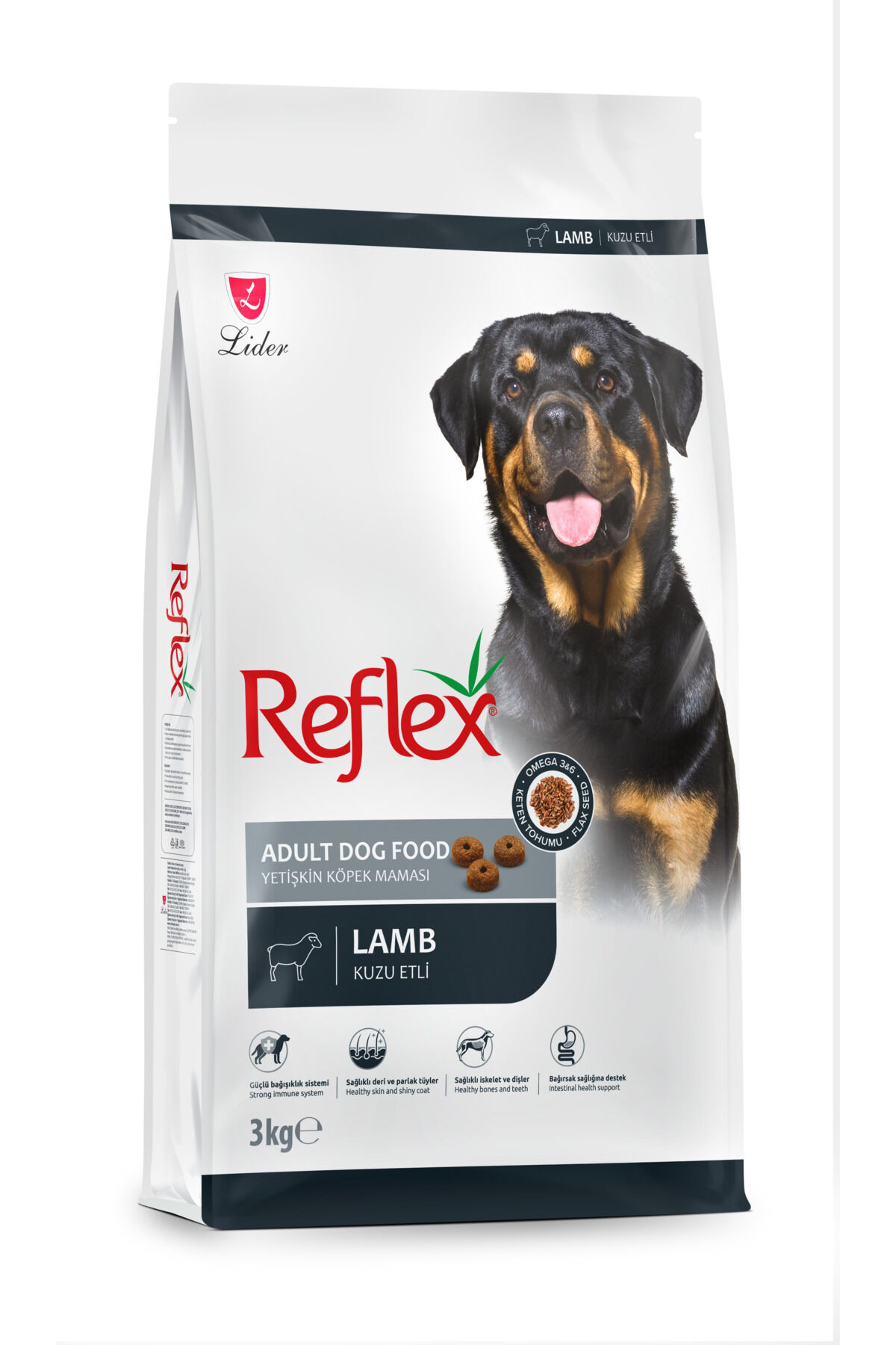 REFLEX BİFTEKLİ YETİŞKİN  KÖPEK MAMASI 3 KG