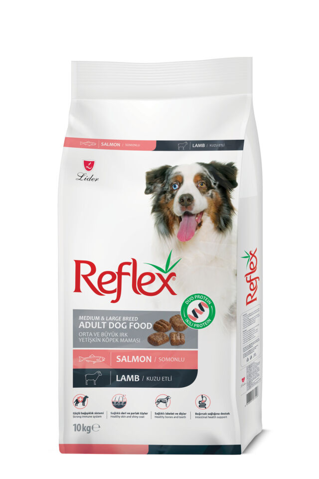 Duo Protein Somonlu & Kuzu Etli Orta ve Büyük Irk Yetişkin Köpek Maması 10 kg